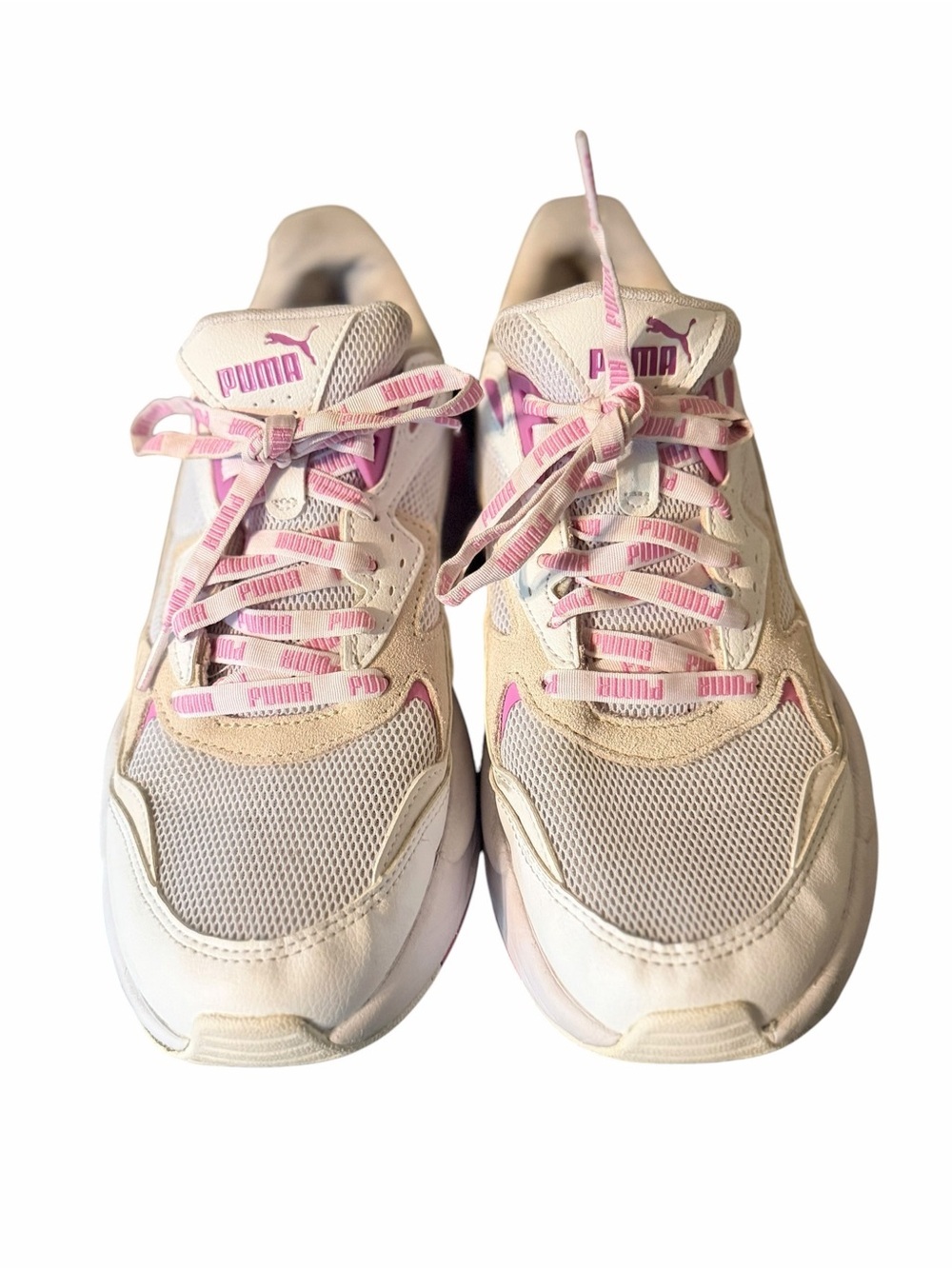 PUMA X-Ray Speed Logomania Women’s Sneakers White Pink Size 9.5